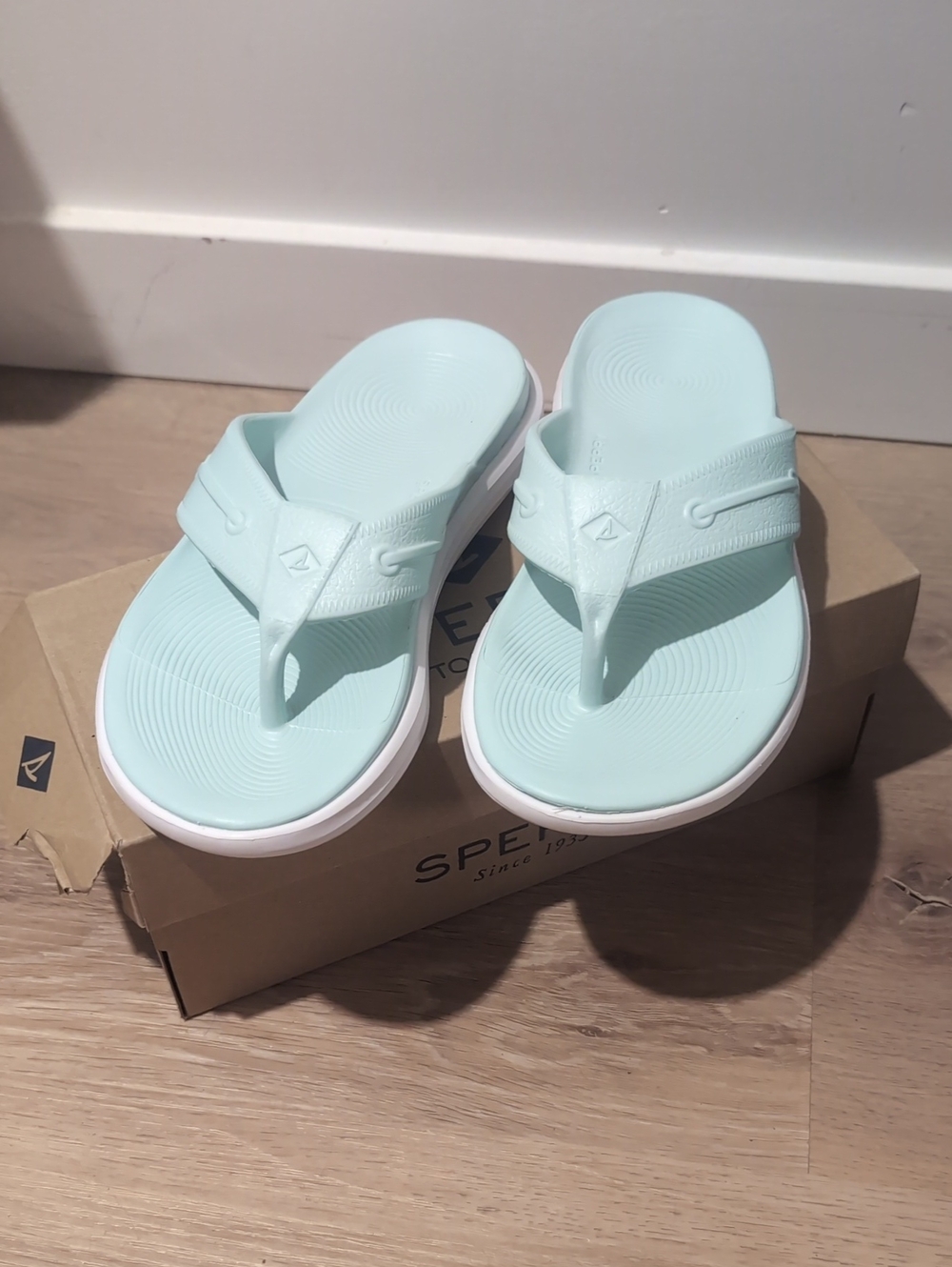 Sperry Light Aqua Thong Sandals - Slip On Flip Flops